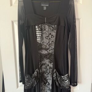 Frank Lyman Design Black and Gray Dress